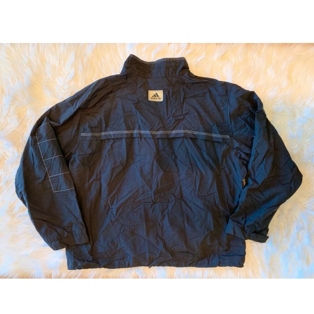 ADIDAS Mens 1/2 Zip Nylon Lightweight Jacket - Picture 2 of 4